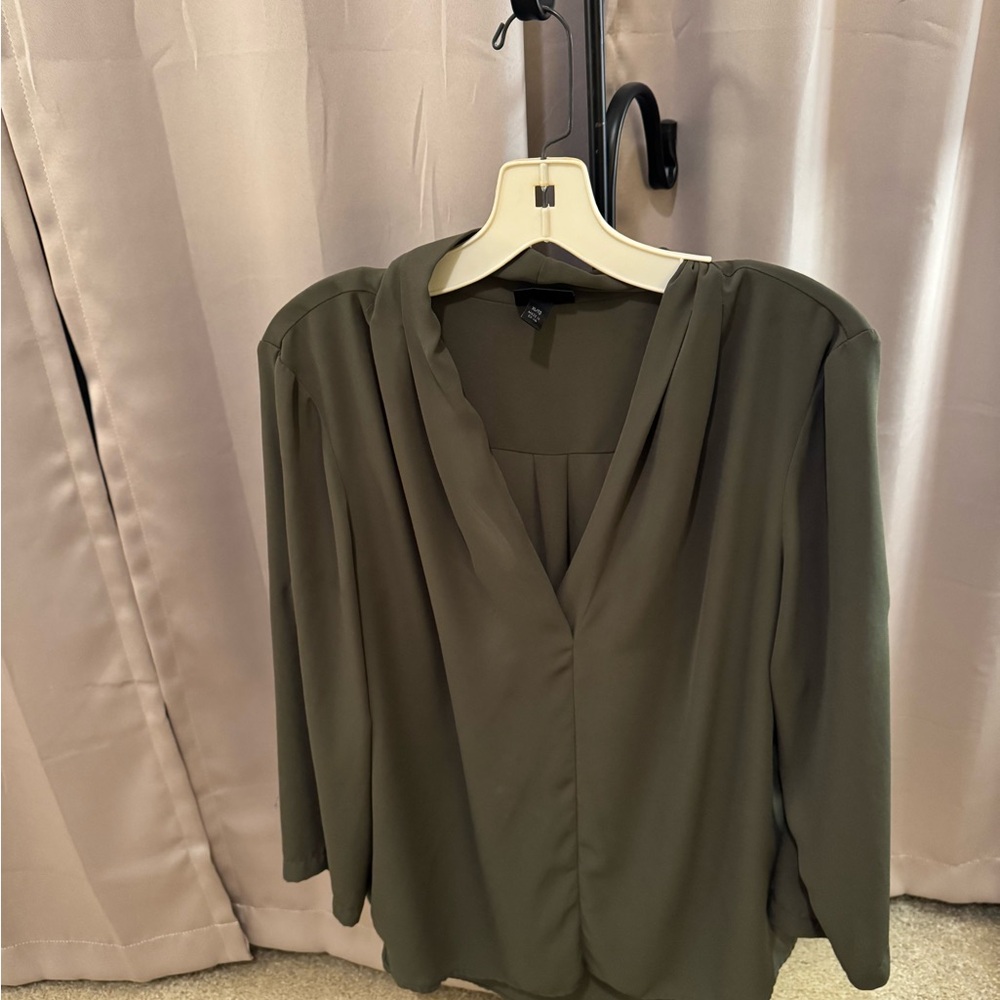 Mossimo Supply Co. Deep Olive Blouse #2013